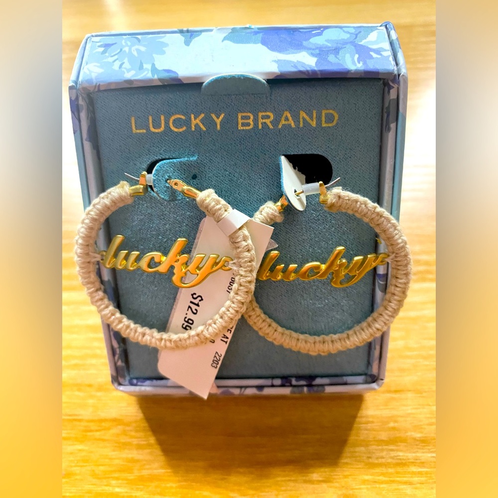 Lucky Brand hoop earrings NWT
